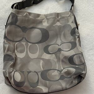 Coach Gray Shoulder Bag